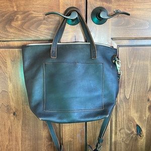 A Well Worn Story leather everyday tote bag
